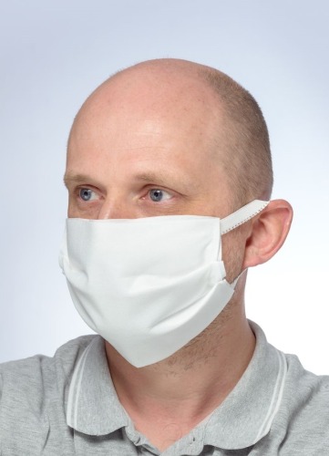 Maseczki Dwuwarstwowe Bawełniane Białe 10szt