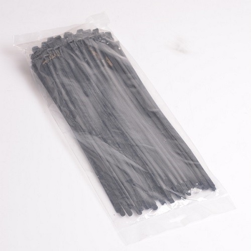 Opaska Demontowalna 370/7,6mm Czarna 100szt