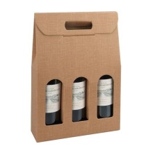 Pudełko K-873 na wino potrójne Bordowe